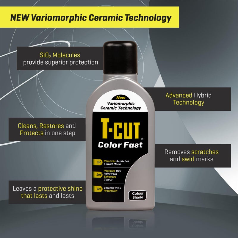 T-Cut Dark Silver Scratch Remover Color Fast Paintwork Restorer Car Polish, 13 Colors Available, 17 Fl Oz - Image 3